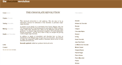 Desktop Screenshot of chocolate-revolution.com